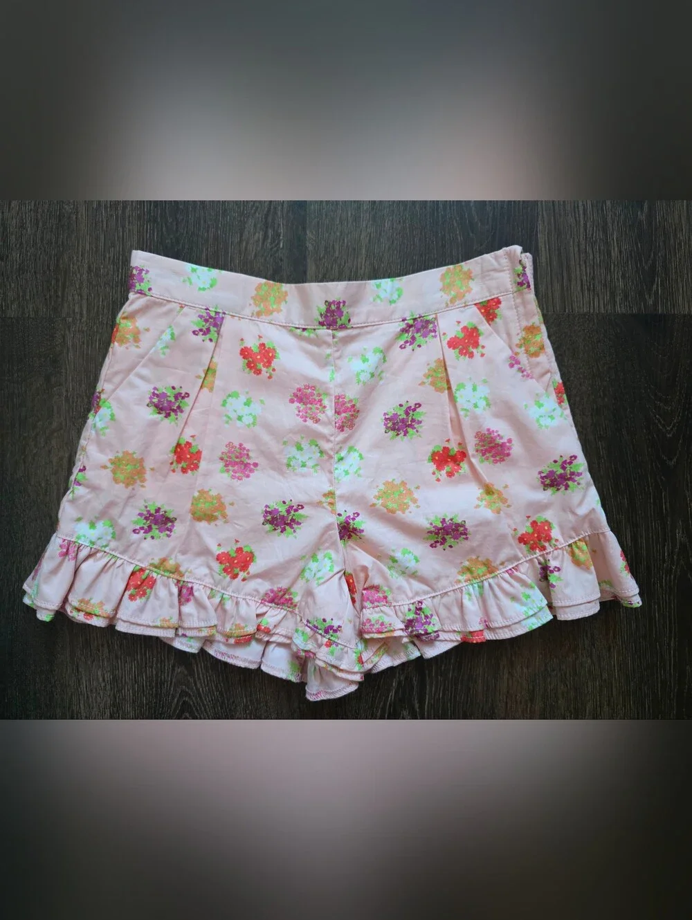 Janie & Jack floral ruffle shorts outfit